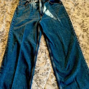 H&M high rise wide leg jeans
